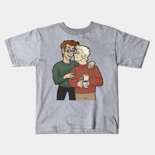 Good Omens Kids T-Shirt by SophieScruggs